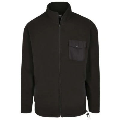 Abbildung von Urban Classics Fleecejacke für Kinder, Größe: 110/116, Black