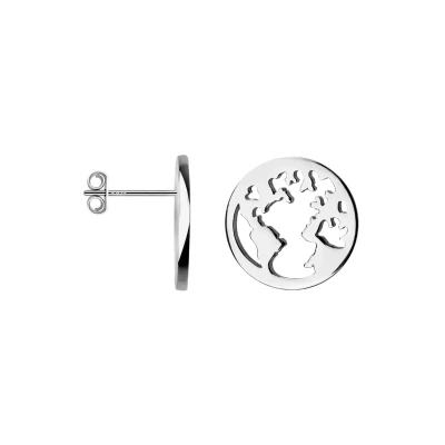 Abbildung von SOFIA MILANI Damen Ohrringe 925 Silber Ohrstecker als Weltkarte 20544