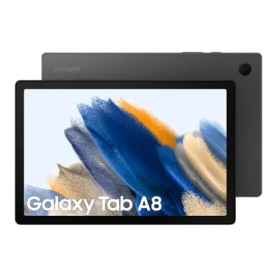 Abbildung von Samsung Galaxy Tab A8, Android Tablet, LTE, 7.040 mAh Akku, 10,5 Zoll TFT Display, vier Lautsprecher, 32 GB/3 GB RAM, Tablet in Grau