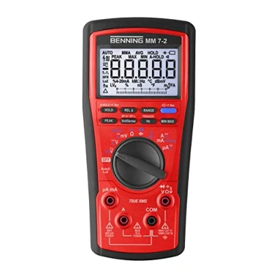 Abbildung von Benning MM 7 2 True RMS Digital Multimeter (Anzeige digital, Max. Spannungsmessbereich DC 1000 V, Optische und akustische Buchsenkontrolle) 44690