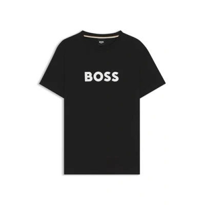 Abbildung von BOSS Tshirt print, Herren, Größe: Small, Schwarz