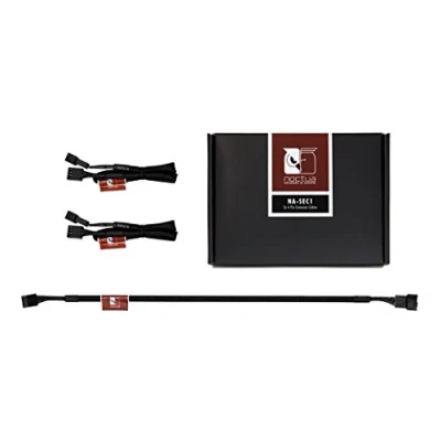 Abbildung von Noctua NA SEC1, 4 Pin Verlängerungskabel (30cm, Schwarz)