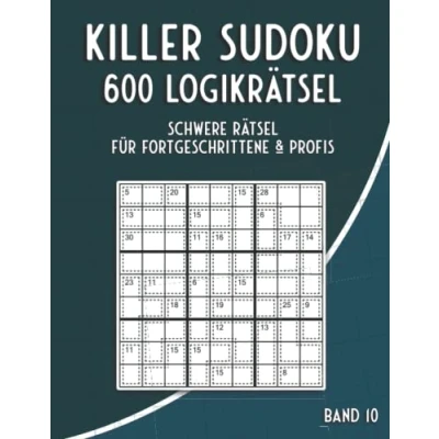 Abbildung von Killer Sudokuheft Schwer: Summen Sudoku Heft mit 600 schweren Rätseln für Großeltern
