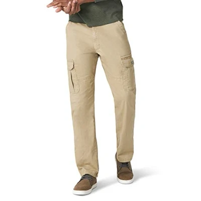 Abbildung von Wrangler Authentics Herren Stretch Cargo Pant Freizeithosen, Elmwood, 40W / 34L