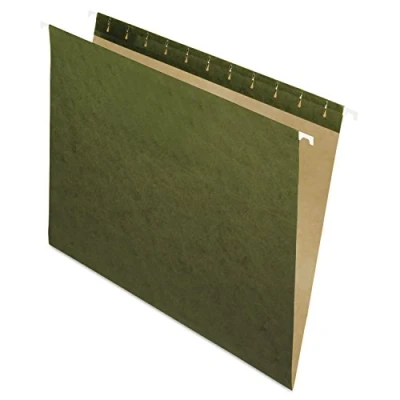 Abbildung von Pendaflex Essentials 81600 Hängemappen, Briefgröße, ohne Reiter, Grün, 25 Stück pro Box