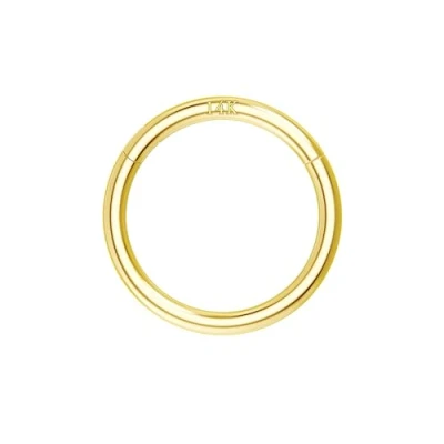 Abbildung von OUFER 16G 14K Solid Gold Hinged Clicker Segment Ring Lip Nose Hoop Helix Daith Tragus Septum Cartilage Earring