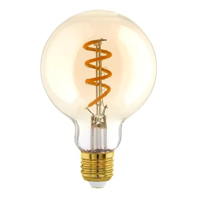 Abbildung von Eglo 110192 LED Filament Leuchtmittel E27 Decorative Spirale amber L:9.5cm Ø:6cm dimmbar 2000K