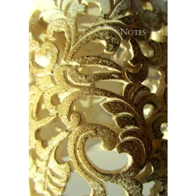 Abbildung von Notizbuch A4 kariert Golden Ornament: DIN Tagebuch