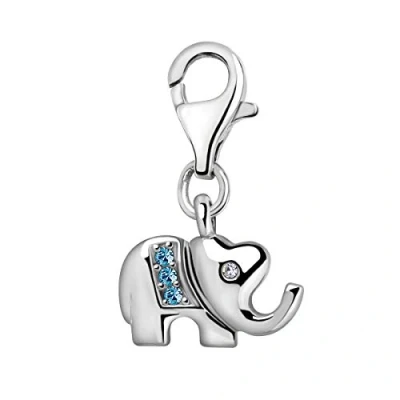 Abbildung von Quiges Charms Anhänger Elefant Versilbert Damen Schmuck für Bettelarmband