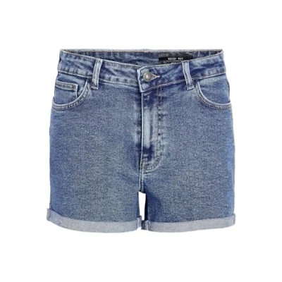 Abbildung von Noisy May Nmmoni Jeans Shorts, Damen, Größe: Large, Medium blue denim