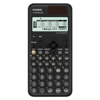 Abbildung von Casio FX 991DE X ClassWiz Scientific Calculator with Natural Display, Schwarz, Technisch Wissenschaftlich