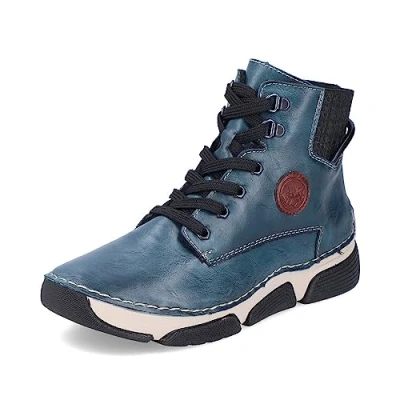 Abbildung von Rieker Sneaker high, Damen, Größe: 36, Blau Schuhe
