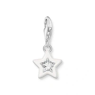 Abbildung von THOMAS SABO Charm Stern »mit Steinen und Kaltemaille, 2039 041 13, 2043 496 7, 2044 14«, mit Glas Keramik Stein oder Zirkonia (synth.)