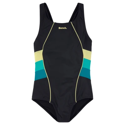 Abbildung von Bench Swimsuit Badeanzug für Kinder, Größe: 122/128, Black/turquo