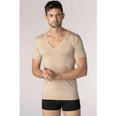 Abbildung von mey Business Class Unterhemd/shirt, Herren, Größe: 48, Light skin