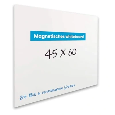 Abbildung von Vivol Whiteboard, magnetisch, rahmenlos Magnettafel ohne Stifteablage Filztafel Wand magnetisch 8 Größen abwischbar (45 x 60, weiß)