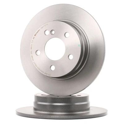 Abbildung von BREMBO COATED DISC LINE 08.A737.11 Bremsscheibe 278 9 5 voll beschichtet hochgekohlt mit Schrauben MERCEDES BENZ: C Class Saloon, T modell