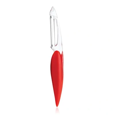 Abbildung von Mastrad Gemüseschäler, INOX + TPR ABS, rot