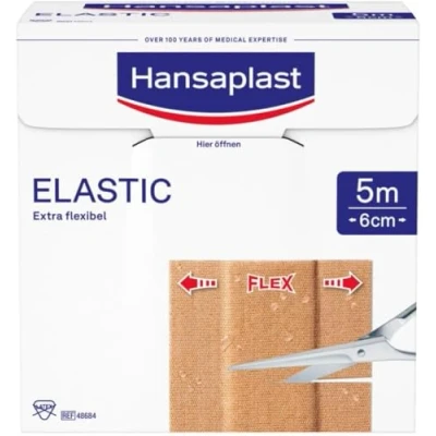 Abbildung von Hansaplast Elastic Pflaster 6 Cmx5 M, 495 G