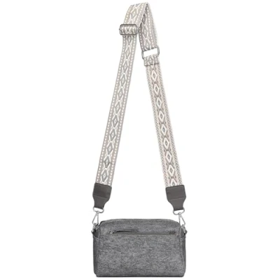 Abbildung von Miss Lulu damen Crossbody Bag Handy Umhängetasche Klein Moderne Schultertasche Tasche mit Breitem Abnehmbarem Schultergurt für Tägliches Arbeit