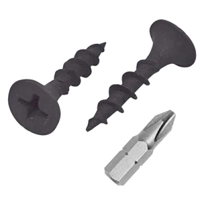 Abbildung von Marcopol (100 Stück) Schwarz Phosphat Kohlenstoffstahl 3,5 x 19 mm Trockenbauschrauben Holzschrauben Kreuzschlitz Bugle Head Spanplattenverschlüsse (100, mm)