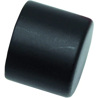 Abbildung von Gardinia Endstück, 2 x Endkappe, Metall, schwarz matt, für Gardinentechnik Ø 16 mm