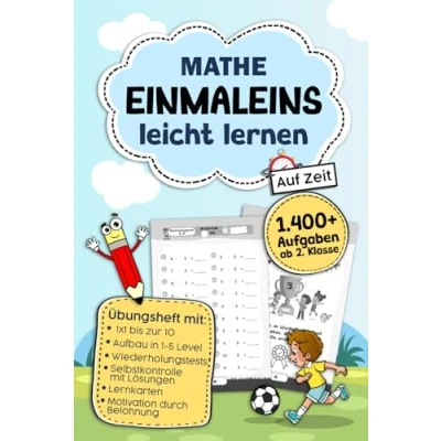 Abbildung von Mathe Einmaleins leicht lernen für Jungen: Spielerisch zum Mathematik Profi I das ideale rechnen Übungsheft kleine 1x1 ab Klasse 2