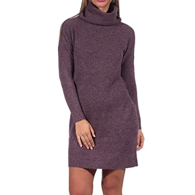 Abbildung von ONLY Onljana L/S Cowlneck Strickkleid, Damen, Größe: Medium, Rose brown