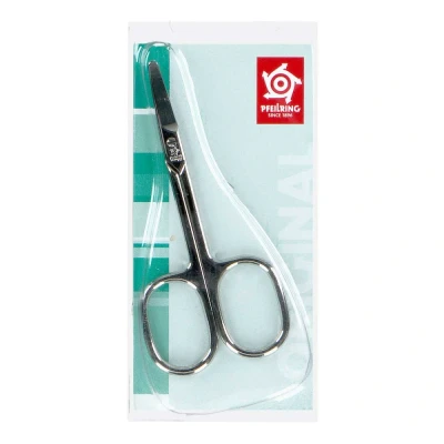 Abbildung von Babyschere vernickelt blank Pfeilring