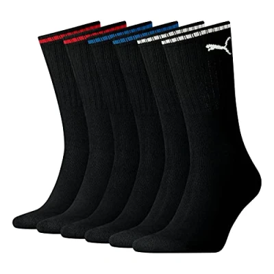 Abbildung von Puma Unisex Crew Socken, Schwarz, 43/46 (3er Pack)