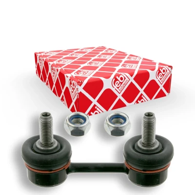 Abbildung von febi BILSTEIN 27983 Koppelstange Hinterachse links, rechts 76 M10 x 1,25 Plus mit selbstsichernder Mutter Stahl schwarz