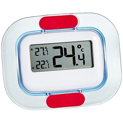 Abbildung von TFA Dostmann Digitales Kühl Gefrierschrank Thermometer, 30.1042, permanente Anzeige der Höchst und Tiefstwerte, L 91 x B 15 (35) H 72 mm