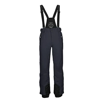 Abbildung von Killtec Herren Funktionshose/Skihose mit abnehmbaren Trägern, Kantenschutz und Schneefang Enosh, schwarz blau, 3XL