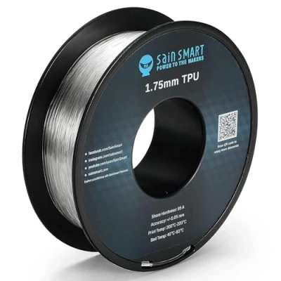 Abbildung von SainSmart TPU 3D Drucker Filament, 1,75 mm, 0,8 kg, klar