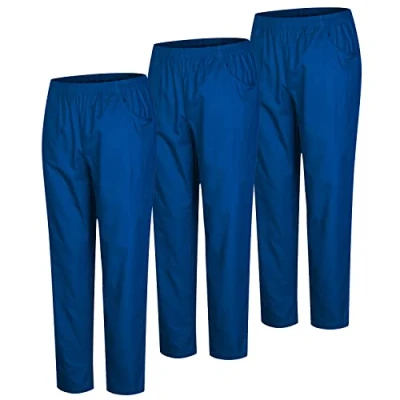 Abbildung von MISEMIYA Packung 3 Stück Unisex SANITÄRHOSE MEDIZINISCHE Uniformen SANITÄR Arbeitshose Ref. 8312 * Large, Blau 37 21