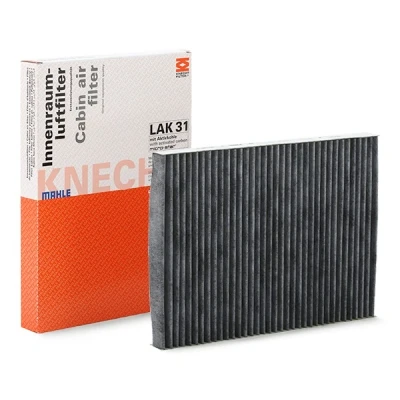 Abbildung von MAHLE ORIGINAL LAK 31 Innenraumfilter Aktivkohlefilter 284,0 206 24,0 VOLKSWAGEN: Golf 3, Passat B5 GP Estate, 4, SKODA: Superb I Saloon