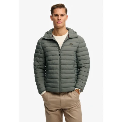 Abbildung von Superdry für Herren. M5012339A Fuji Lite Jacke grau (M), Lässig, Recyceltes Nylon