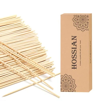 Abbildung von HOSSIAN. Satz von 100 Reed Diffusor Sticks Holz Rattan Diffuser Glasflaschen Nachfüllungen Spa Aromatherapie (7.87&#039;&#039;(20cm))