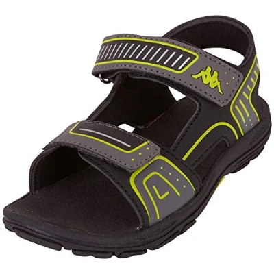 Abbildung von Kappa Unisex Kinder Paxos K Slipper, Black Lime, 27 EU