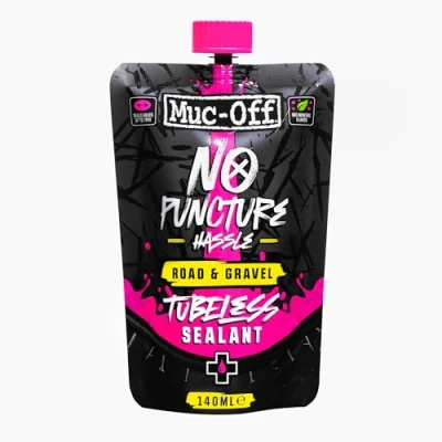 Abbildung von Muc Off No Puncture Hassle Road &amp; Gravel Tubeless Sealant 140ml Reifendichtmittel, Schwarz