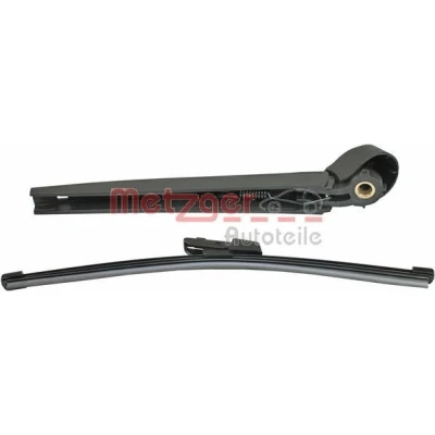 Abbildung von Wischarm, Scheibenreinigung Metzger 2190280 hinten mit Kappe, integriertem Wischblatt VOLKSWAGEN: GOLF 6, SEAT: Ateca