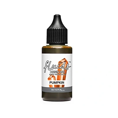 Abbildung von Octopus Fluids Resin Ink PUMPKIN, Alcohol für Epoxidharz und UV Resin, Farbe, Harz Farbe orange, 30 ml