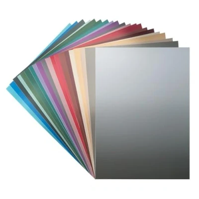 Abbildung von Ideen mit Herz Effekt Karton Metallic matt DIN A4 200 g/m² 20 Farben Bogen