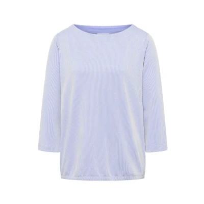 Abbildung von Cecil Gestreiftes Langarmshirt, Damen, Größe: Large, Blau