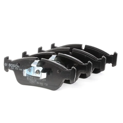 Abbildung von BOSCH 0 986 494 096 Bremsbelagsatz Low Metallic mit Kolbenclip, Anti Quietsch Blech BMW: 3 Saloon, 1 Hatchback