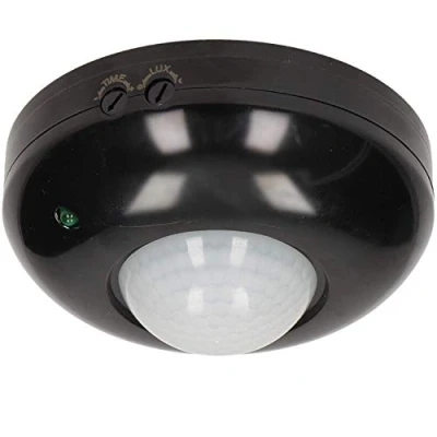 Abbildung von ORNO CR 203 LED Bewegungsmelder 360 10 1200 W Decken Einbau Infrarot Unterputz Weiss 207 (schwarz)