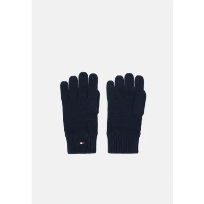 Abbildung von Tommy Hilfiger Essentials FLAG Gloves Unisex Fingerhandschuh, Größe: One Size, Space blue