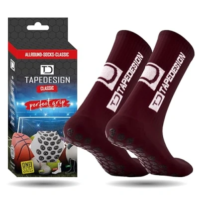Abbildung von Tapedesign Unisex Allround Classic Socken, Bordeaux Red, Einheitsgröße EU