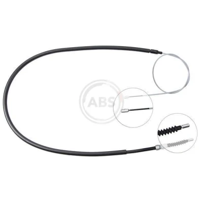 Abbildung von A.B.S. K13496 Handbremsseil 2033 Scheibenbremse für Links /Rechtslenker PEUGEOT: 308 I SW, Hatchback, CITROËN: C4 II Hatchback