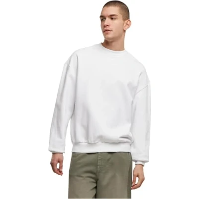 Abbildung von Build Your Brand Herren BY205 Ultra Heavy Cotton Crewneck Sweatshirt, White, M